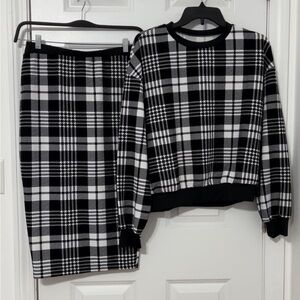 2 piece skirt and top coord set